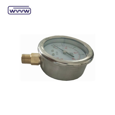 0-100 Mpa Manometer Air Pressure Gauge Bottom Port Connection Type Brass Case