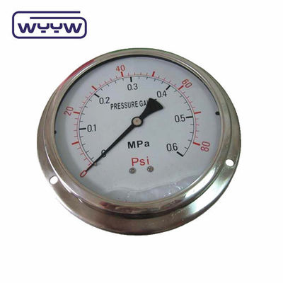 Precision Brass Bourdon Tube Gas Pressure Manometer Gauge Customized Range Measurement Tool