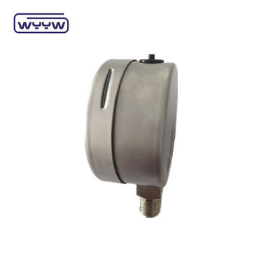 Customizable Stainless Steel Bourton Tube Gauge Filled with Liquid Pressure Bottom Mount