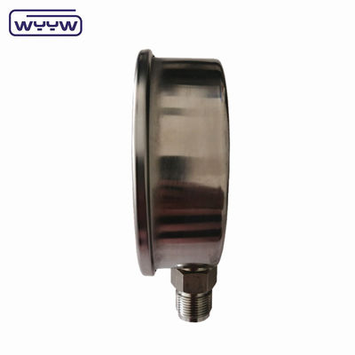 Professional Pressure Measurement Tool With Liquid Fill 1/2''PT/NPT/G/M Thread Black Painted Aluminium Pointer