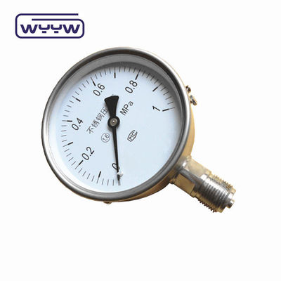 Pressure 0 .. 1000 Bar All Stainless Steel Pressure Gauge For Pharmaceutical Applications No Liquid Filled