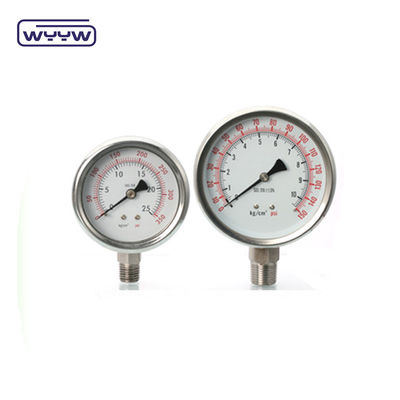 No Liquid Filled Design 316l Stainless Steel Pressure Gauge