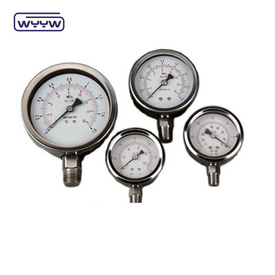 63mm Diameter ±2.5% Accuracy Class All Stainless Steel Pressure Gauge Accepts OEM Service