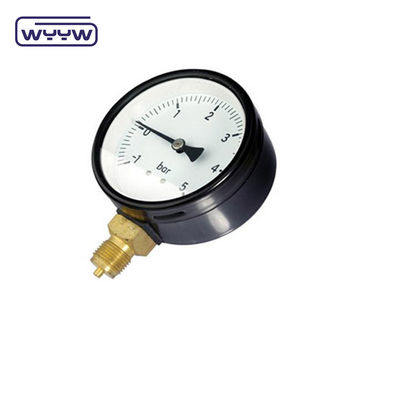 2.5 Inches Dial Size Vacuum Measurement Instrument For Pressure Range Of 30inHG Vacuum Through 15000psi