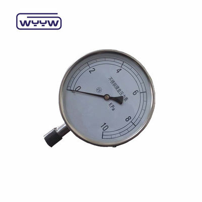 150mm Capsule Pressure Meter Durable Black Steel Case Material for High Pressure Environments