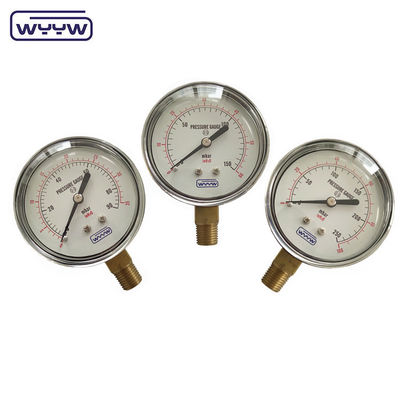 Aluminum Black Pointer Bellows Pressure Manometer for Accurate Pressure Readings in Industrial Settings