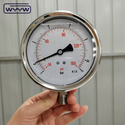 Measuring Both Positive And Negative Pressure Compound Pressure Gauge with Aluminum Pointer