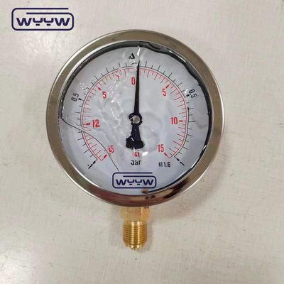 Measuring Both Positive And Negative Pressure Compound Pressure Gauge with Aluminum Pointer
