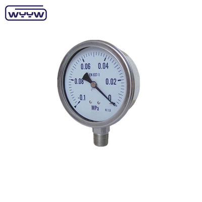 Compound Pressure Gauge For Measuring Both Positive And Negative Pressure Stainless Steel Case