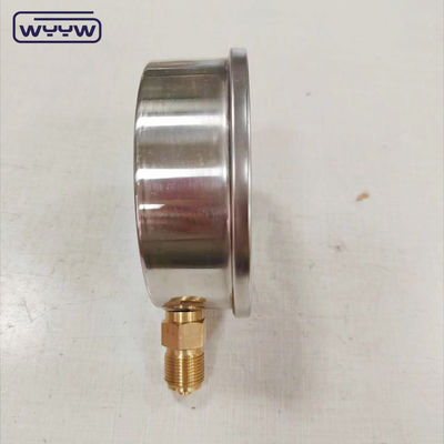 Brass Movement Connection Material Gauge For Pressure And Vacuum Systems For Heavy Duty Applications