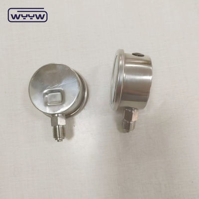 Stainless Steel Bourton Tube Liquid Gauge 1/4&quot; 1/2''BSP/PT/NPT/G/M Thread ±1.6% Of Full Scale