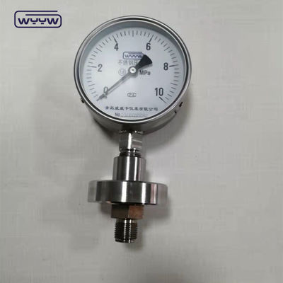 Aluminum Dial Material Chemical Diaphragm Pump Pressure Gauge OEM