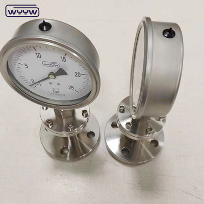 1/4 1/2&quot; Inch NPT BSP Diaphragm Gauge Bottom Connection Location ±2.5% 1.6% Accuracy