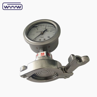 60mm 100mm Thread Standard PT Diaphragm Vacuum Gauge