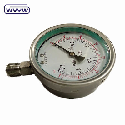 150mm Pressure Measurement Tool with Liquid Fill Black Painted Aluminium Pointer Accurate Durable