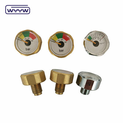 Pressure measurement type pressure gauge manometer including brass connection material engineered for and pressure detection