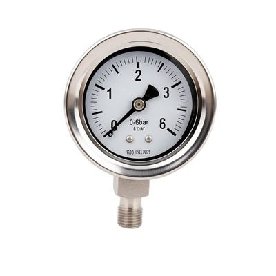 Panel Mount Pressure Gauge Manometer Featuring ±1.5 Percent Full Scale Accuracy Ideal for in Industrial and Laboratory Pressure Monitoring