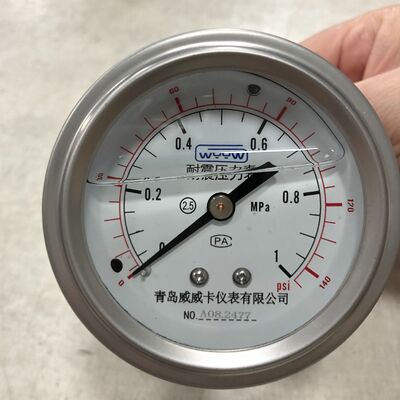 Bottom Mount Diaphragm Pressure Gauge 2.5 Inch Diameter Featuring Over Pressure Capacity 1.5 Times Full Scale for Accurate Measurement
