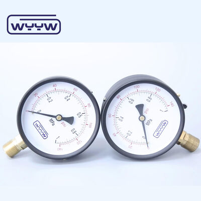 2 Inch Dial Size High Pressure Meter with 304 Stainless Steel Case - Industrial Pressure Gauge Manometer