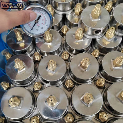 Stainless Steel Vacuum Pressure Gauge with 60mm Dial Size and Back Mount for Industrial Applications