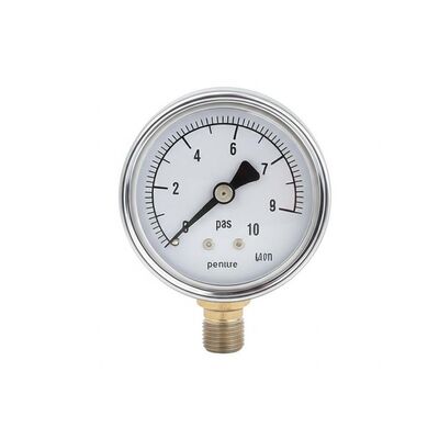 Industrial Gas Pressure Gauge & Meter with Gas-Specific Calibration for Critical Safety and Leak-Resistant Performance