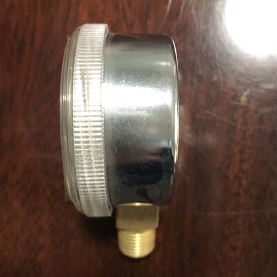 2-inch Oxygen Pressure Gauge with 0-4000 PSI Range Oxygen-Safe Certified for Natural and LPG Gas Applications