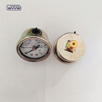 40mm Glycerine Filled Pressure Gauge 2500kPa for Fire Extinguishing Systems