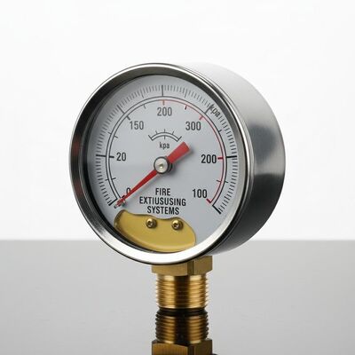 40mm Glycerine Filled Pressure Gauge 2500kPa for Fire Extinguishing Systems