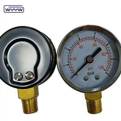 50mm Chromed Ring Economy Pressure Gauge with 1/4"NPT Connection for Air and Hydraulic Systems