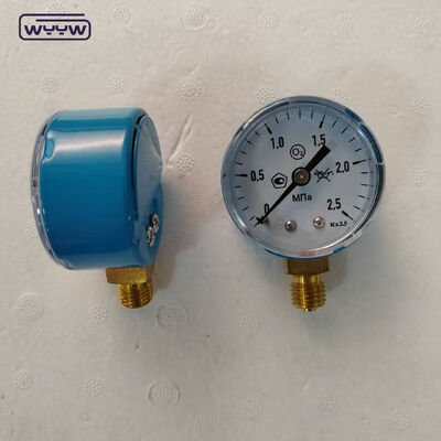 2" Blue Color Case Economy Pressure Gauge With 25MPa Range, Ideal For Oxygen And Natural Gas Applications