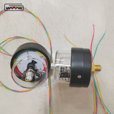 63mm Electric Contact Pressure Gauge with Back Connection and 4MPa Range for Industrial Applications