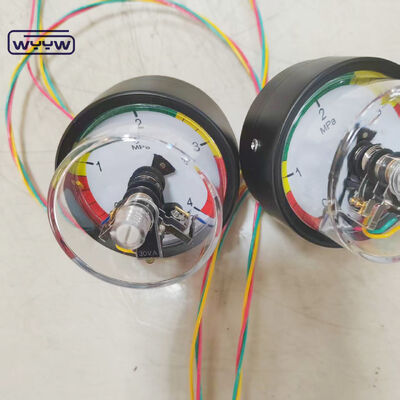 63mm Electric Contact Pressure Gauge with Back Connection and 4MPa Range for Industrial Applications