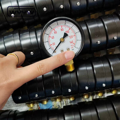 Radial Connection 60mm Bar Pressure Gauge Gas Pressure Meter