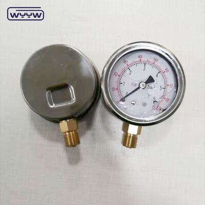 63mm Oil Filled Mud Pump Pressure Gauge with Stainless Steel Case and Customizable Pressure Range