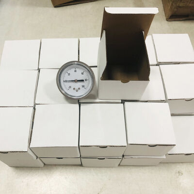 2.5 Inch 60mm -20~100cmH2O Capsule Pressure Gauge | Stainless Case & Brass Connection