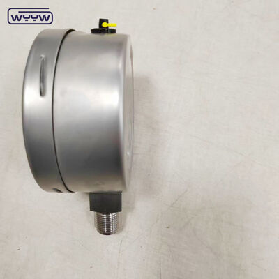 Stainless Steel Shock Resistant Pressure Gauge with Customizable Range and Bayonet Bottom Connection