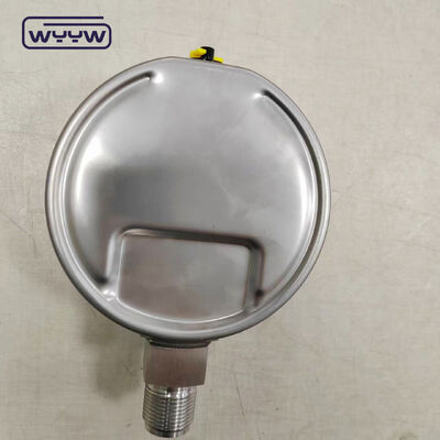 Stainless Steel Shock Resistant Pressure Gauge with Customizable Range and Bayonet Bottom Connection
