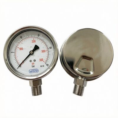 100mm Liquid Filled Shock Resistant Pressure Gauge Series (10bar/20bar/25bar/40bar)