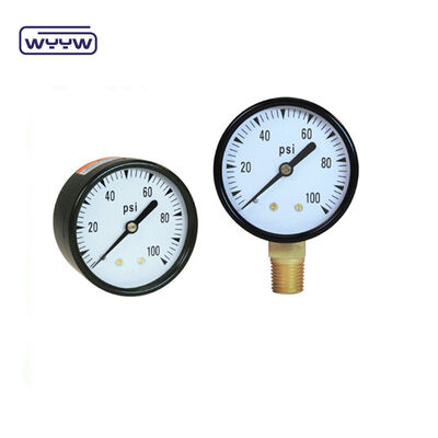 100mm Black Iron Case Industrial Pressure Gauge | Bulk Factory Production