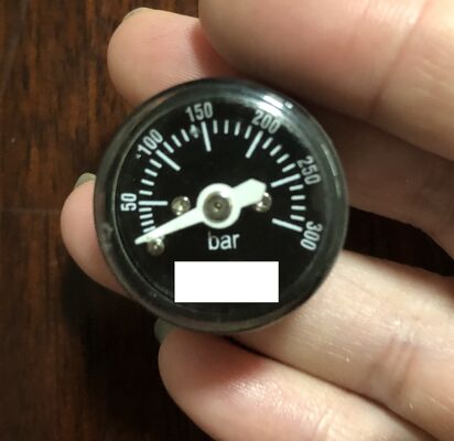 FM‑200 Mini Pressure Gauge | Fire Suppression Cylinder Manometer