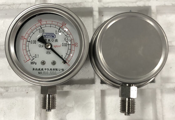 Oil Filled No Oil Dry Economy Pressure Gauge Featuring Gas Oxygen CO2 Black Steel Case Durable Pressure Control Device