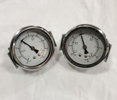 60mm Semi-Steel Pressure Gauge with Dual Scale Measurement for Industrial Applications